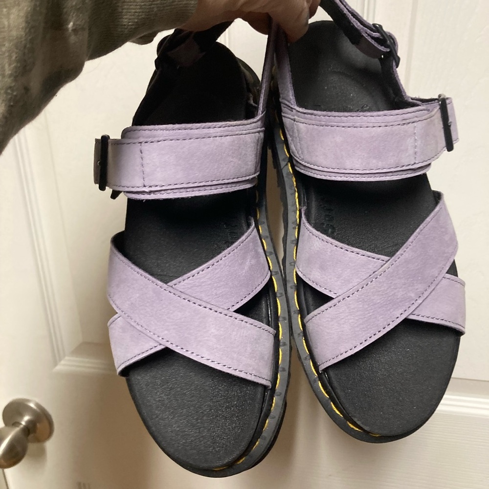 Dr. Martens Voss II Purple/Lavender Suede Sandals size 8. Never Worn!